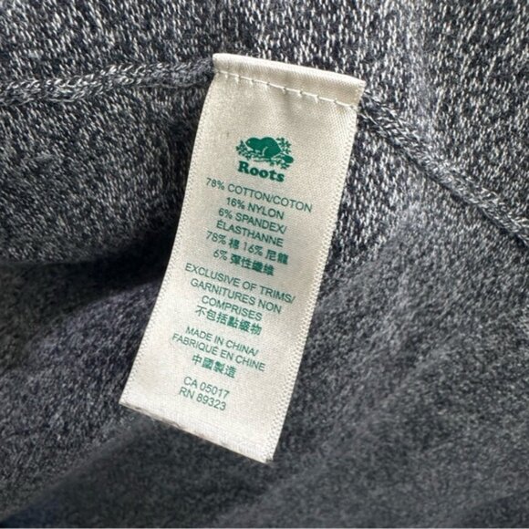 ROOTS Cabin Shawl Cotton Open Cardigan Sweater Knit Pockets Slits Lightweight M - Picture 8 of 15